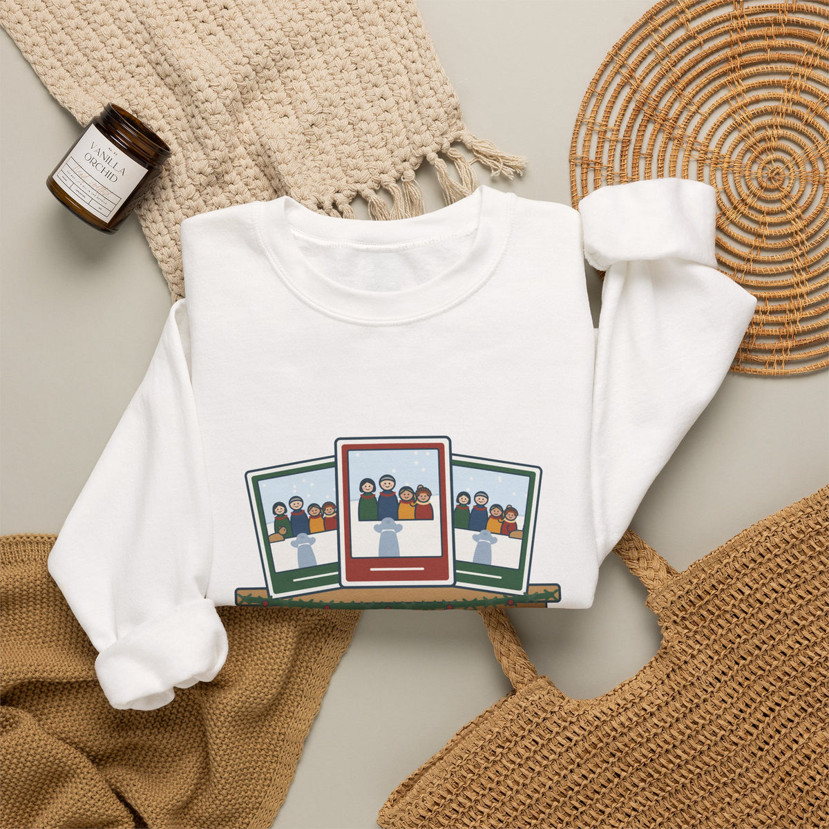 Family Photographer Crewneck Sweatshirt - Photographer of Every Christmas Card, Not in One