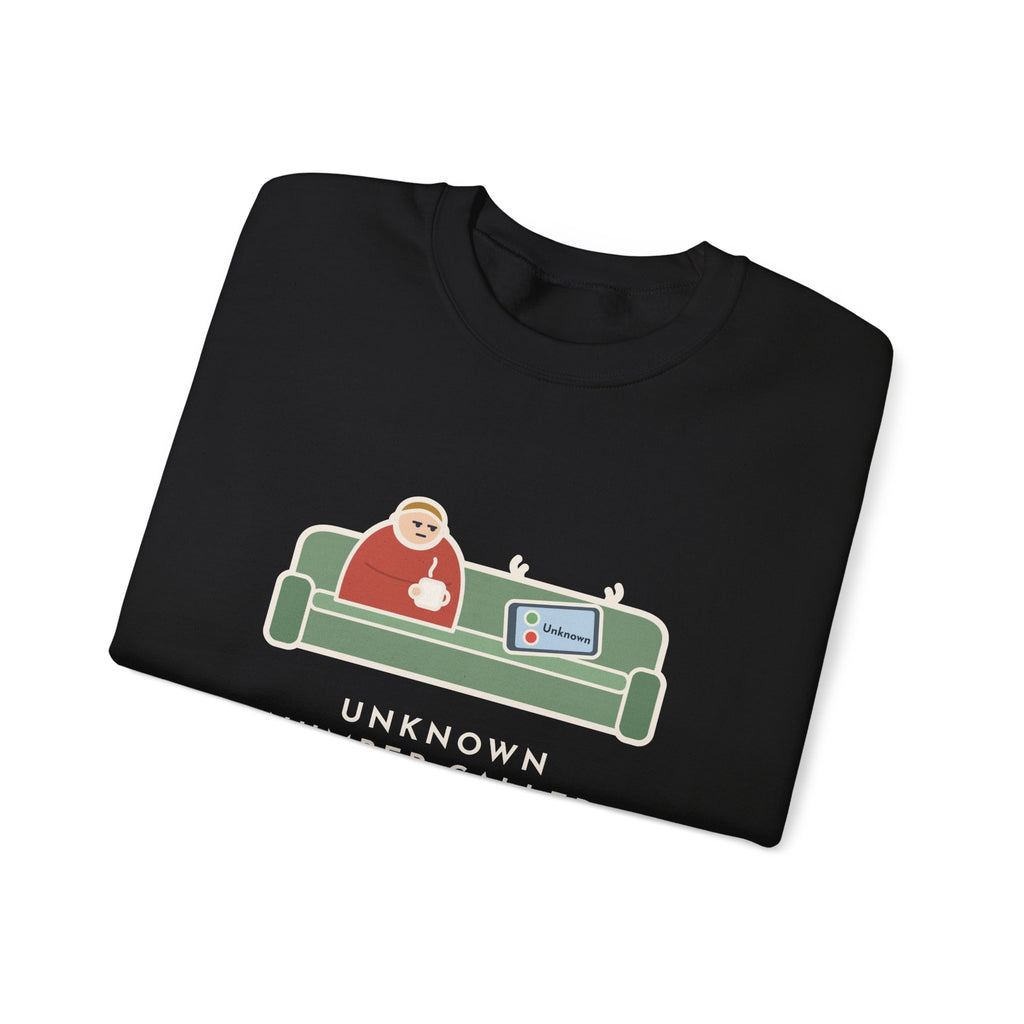 Unknown Number Sweatshirt, Let It Ring, Then Waited for the Text, Funny Couch Calm Crewneck
