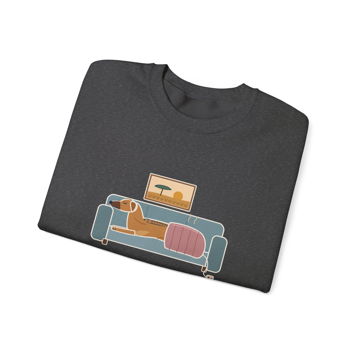 Rhodesian Ridgeback Crewneck Sweatshirt - Lives Under the Heated Blanket