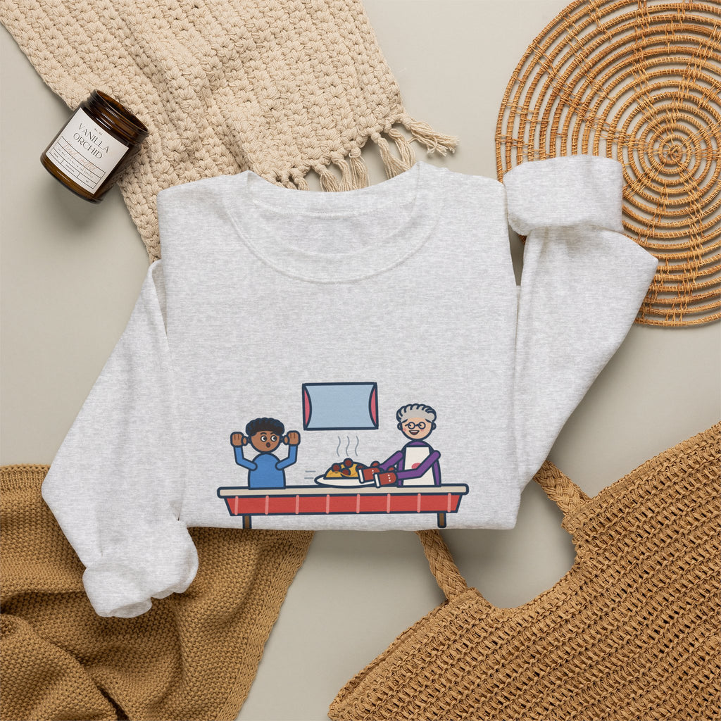 Told Grandma I Already Ate, a Plate Appeared Anyway Sweatshirt, Funny Grandma Crewneck with Grandma's Pasta