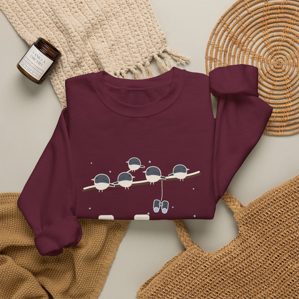 Winter Birders Crewneck Sweatshirt - Counting Juncos Until My Toes File a Complaint