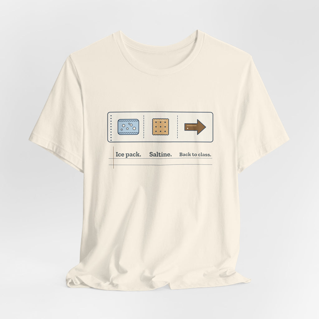 School Nurse T-Shirt - Ice Pack. Saltine. Back to Class. Funny Nurse Tee