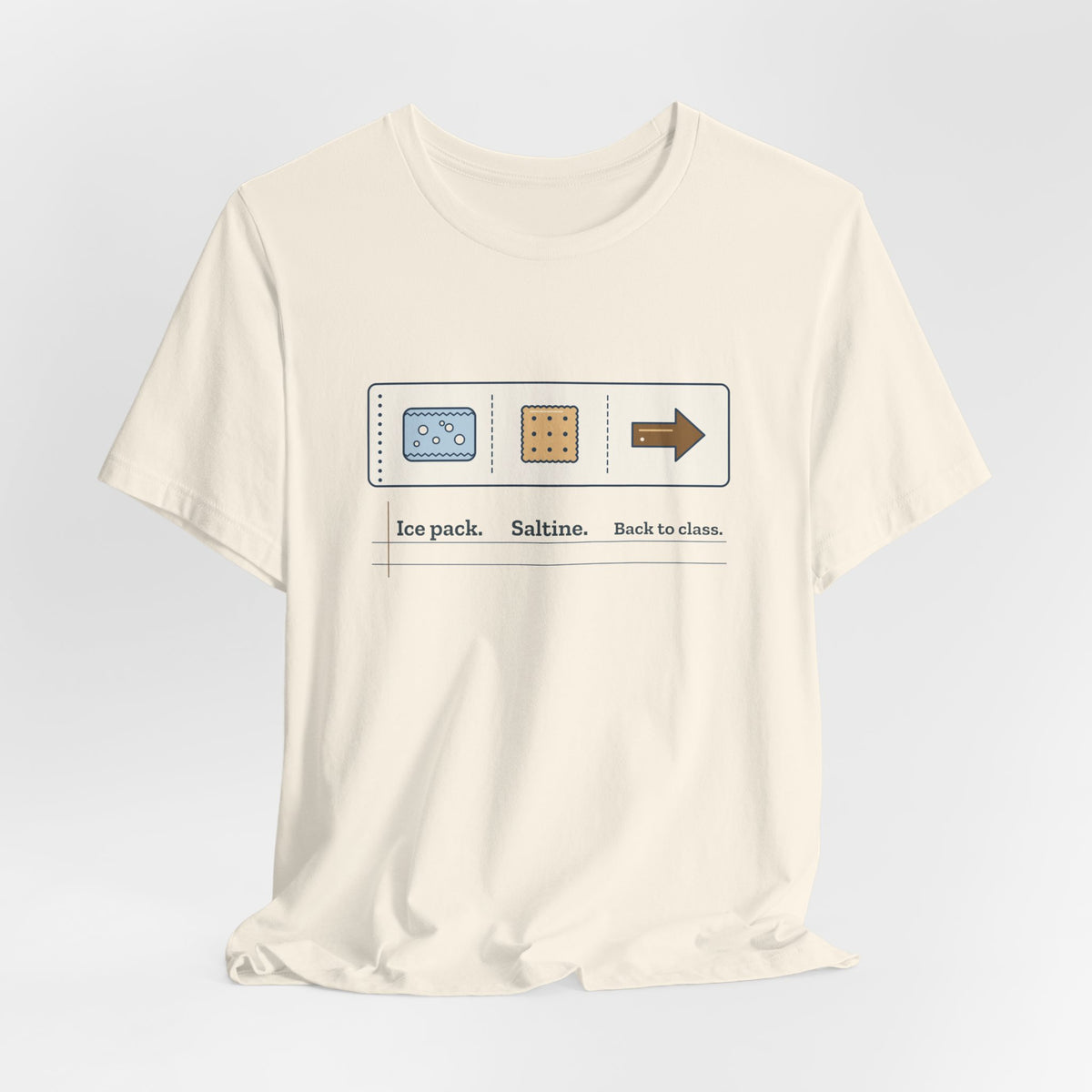 School Nurse T-Shirt - Ice Pack. Saltine. Back to Class. Funny Nurse Tee