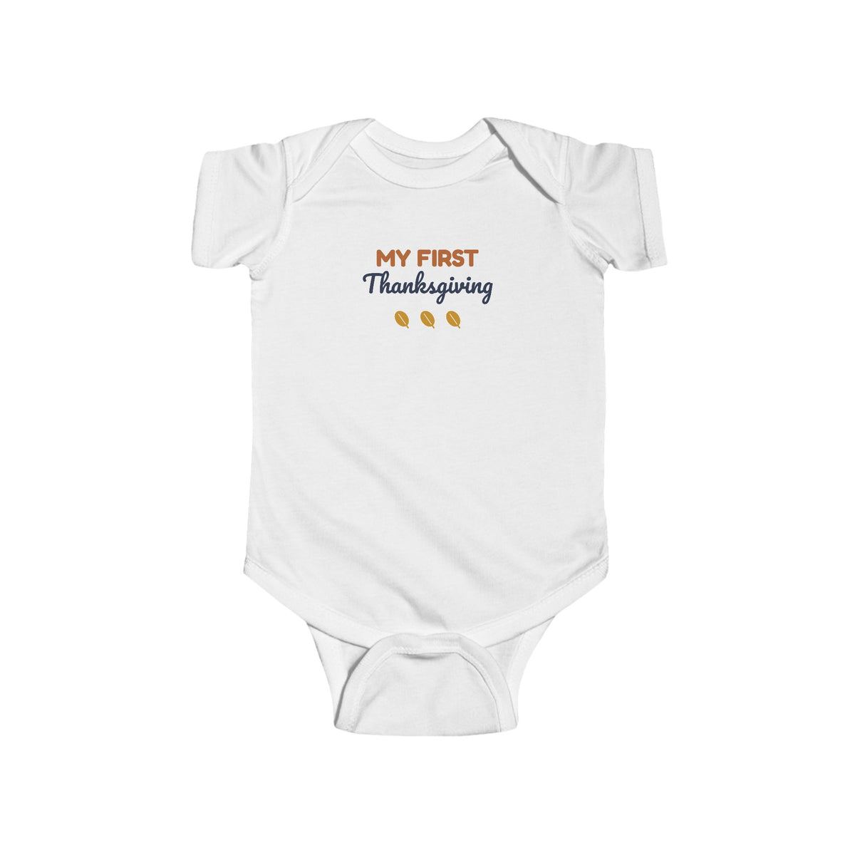 My First Thanksgiving Baby Bodysuit, Fall Newborn Outfit