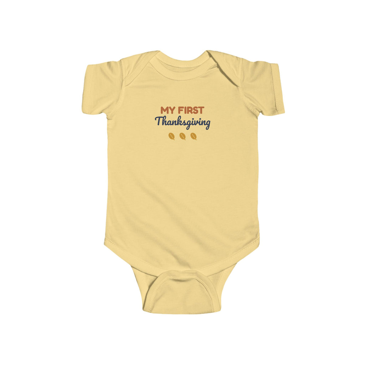 My First Thanksgiving Baby Bodysuit, Fall Newborn Outfit