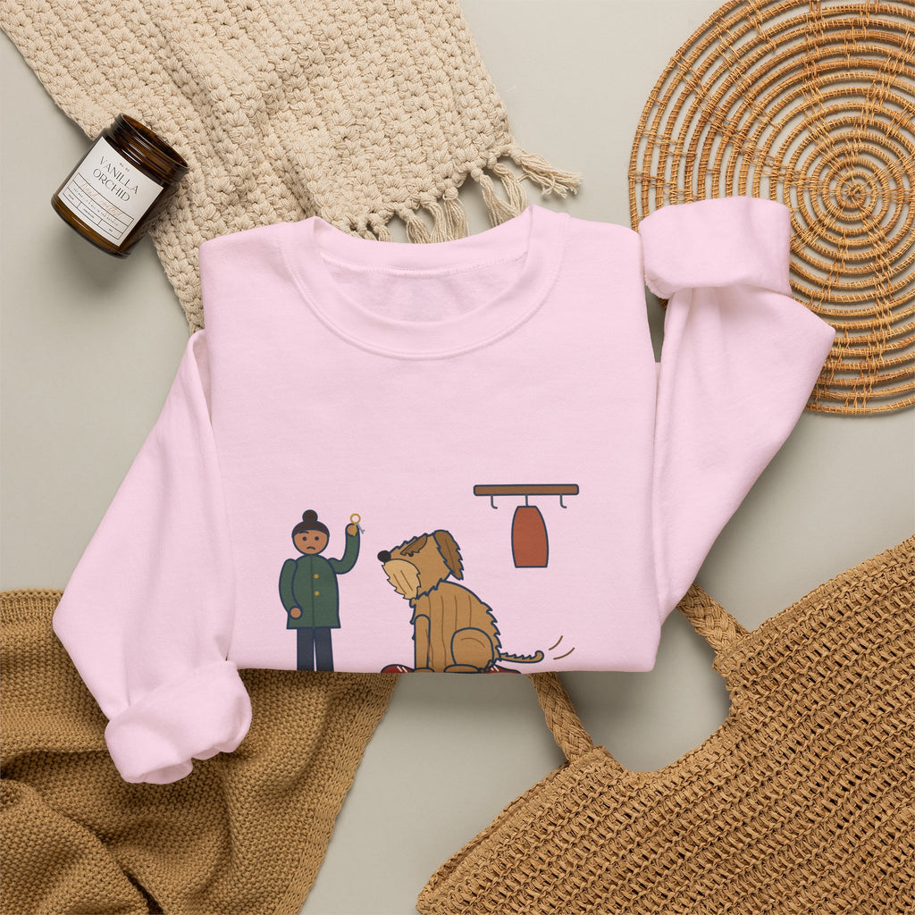 Briard Crewneck Sweatshirt - Sits on My Feet So I Can't Leave Shaggy Dog Owner Gift