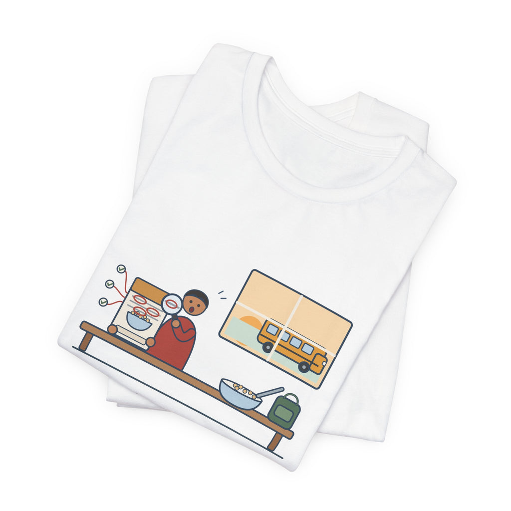 Latin Teacher T-Shirt - Found Three Latin Roots on the Cereal Box Before the Bus Came