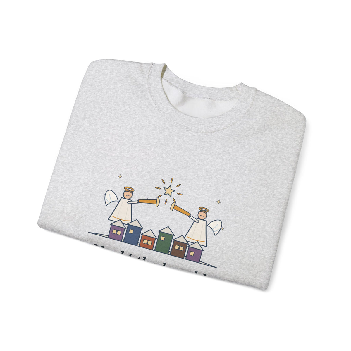 Hark the Herald Angels Sing Sweatshirt, Christmas Charles Wesley Quote Crewneck with Herald Angels