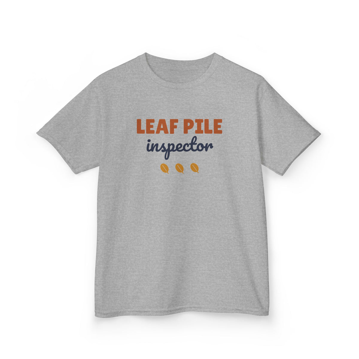 Leaf Pile Inspector Youth T-Shirt, Fall Kids Tee