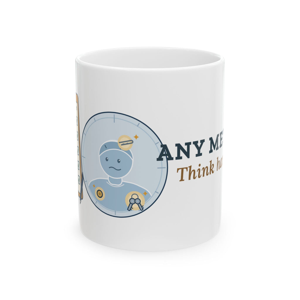 MRI Technologist Coffee Mug - Any Metal? Think Harder. Funny MRI Tech Mug