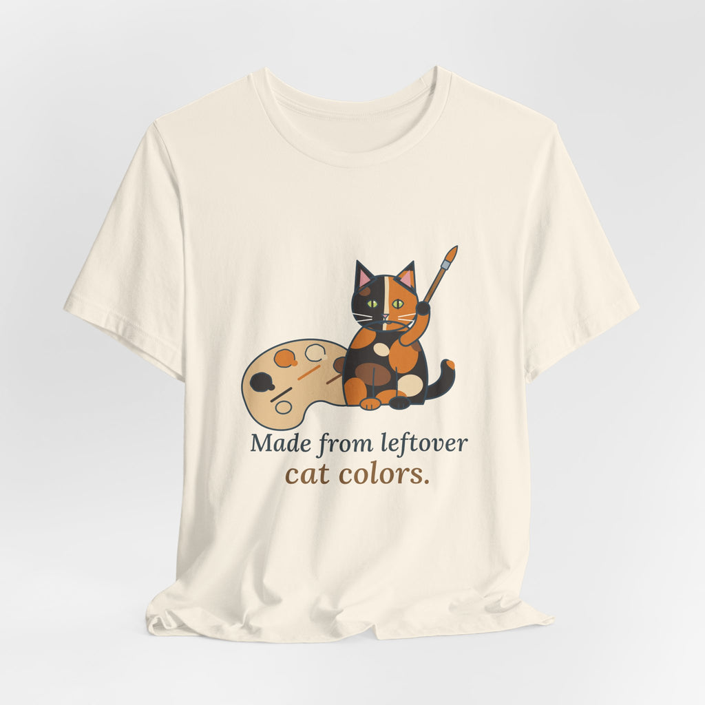 Tortoiseshell Cat T-Shirt - Made From Leftover Cat Colors Tortie Cat Tee