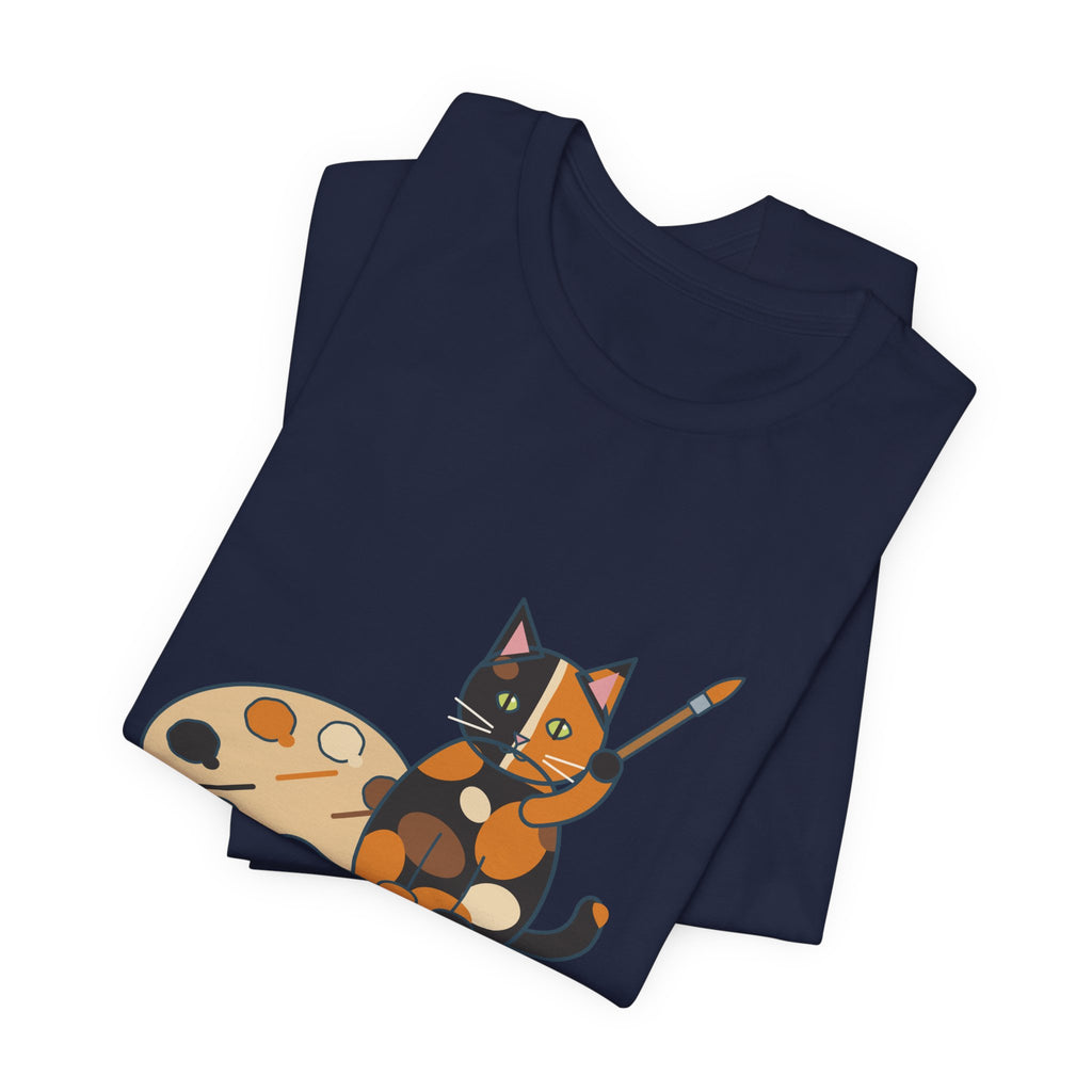 Tortoiseshell Cat T-Shirt - Made From Leftover Cat Colors Tortie Cat Tee
