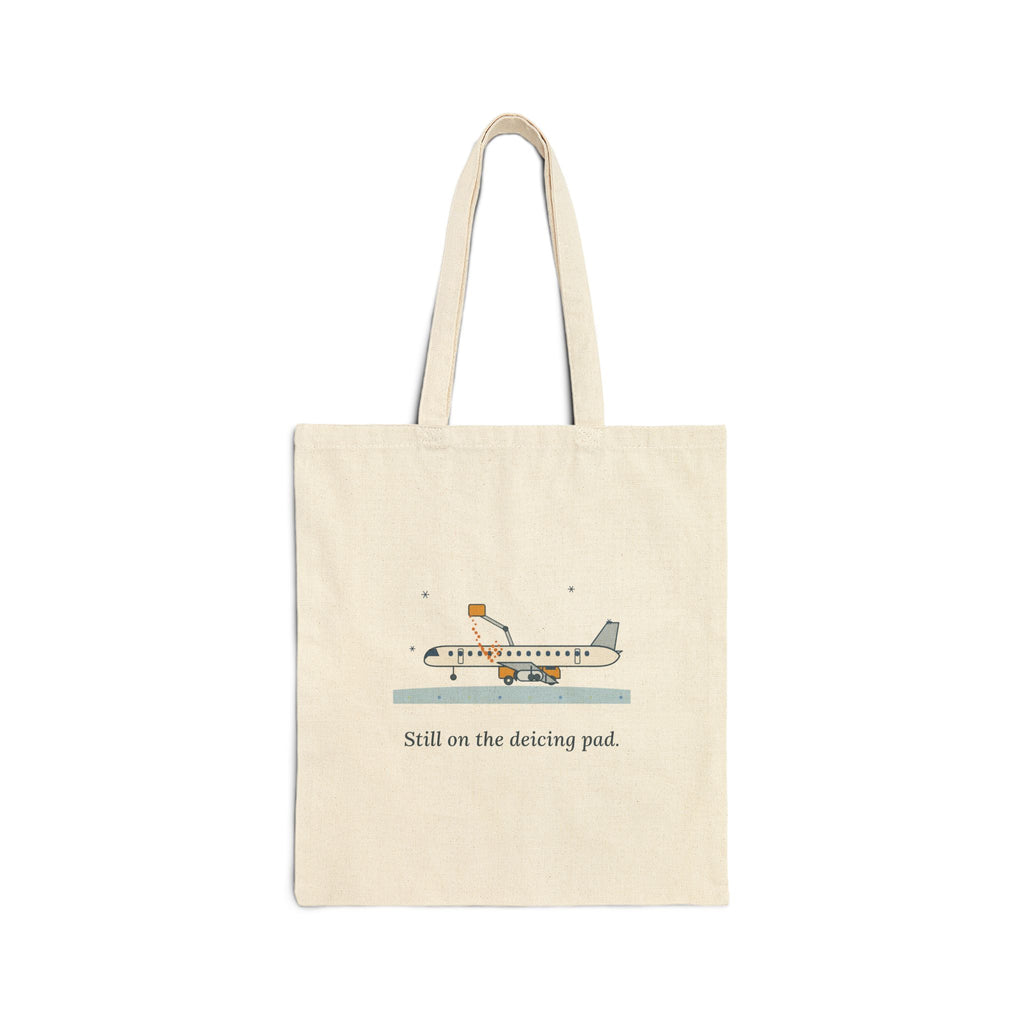 Holiday Travel Tote Bag - Still on the Deicing Pad Carry-On Style Tote