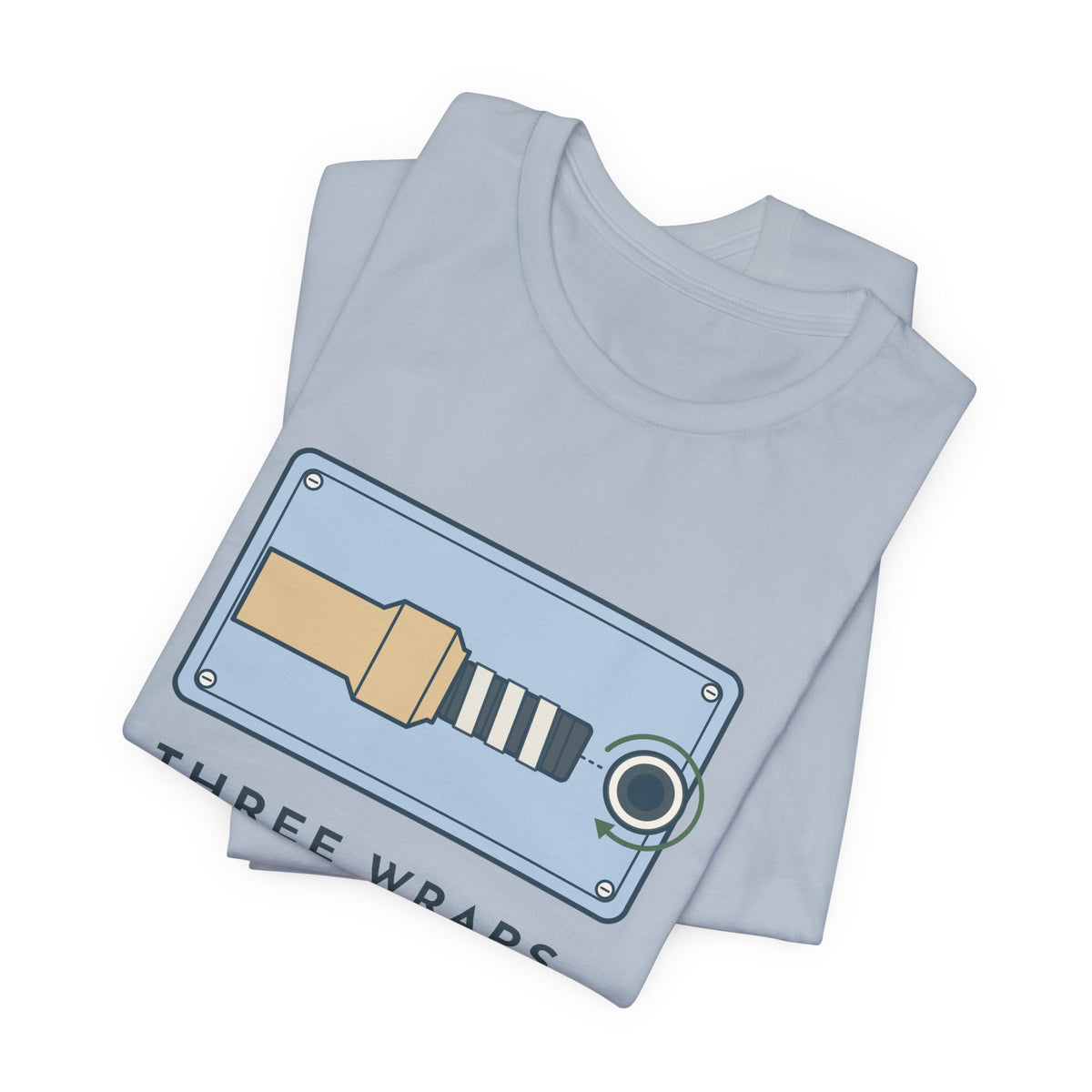 Plumber T-Shirt - Three Wraps, Clockwise Thread Seal Tape Plumbing Tee