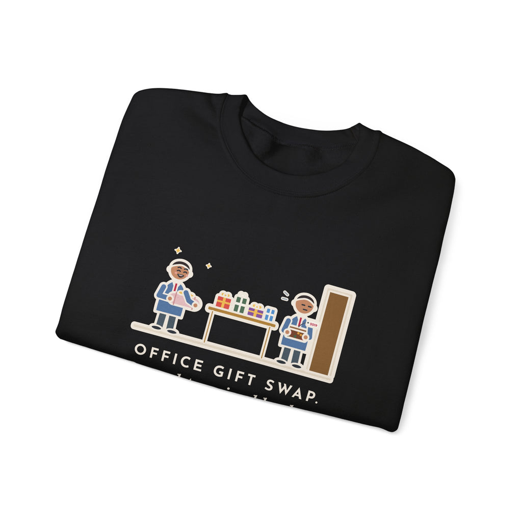 Office Gift Swap Sweatshirt, Brought a Nice Blanket, Went Home with a Fruitcake from 2019, Funny Break Room Swap Crewneck