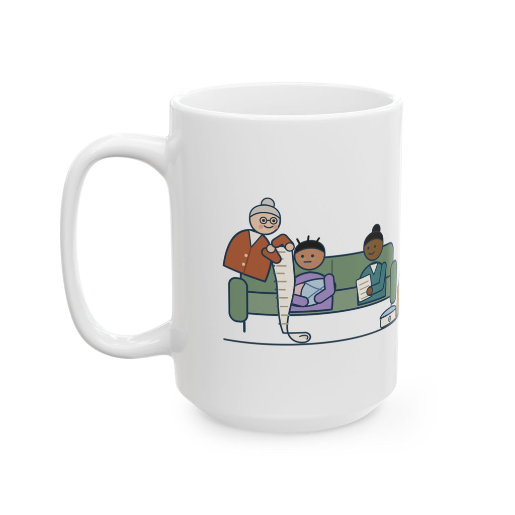 Large 15oz Public Health Nurse Mug - Grandma's List at the Newborn Home Visit