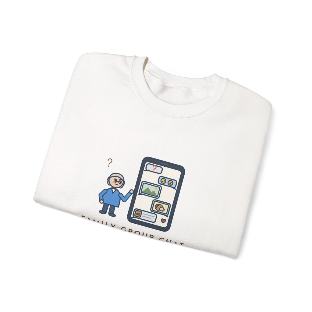 Mom Sweatshirt, Asked a Yes-or-No Question, Forty-Two Replies and Zero Answers, Funny Phone Thread Crewneck
