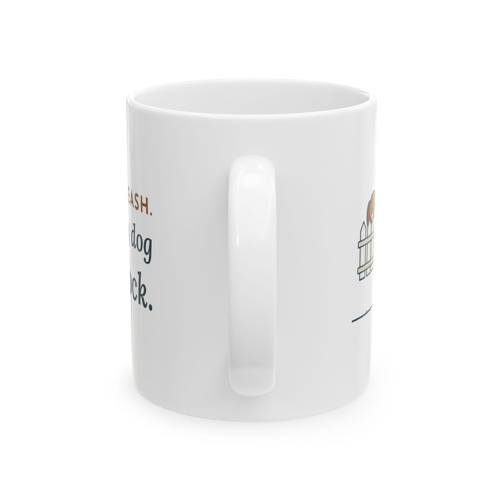 Bombay Cat Coffee Mug - Walks on a Leash, Judges Every Dog