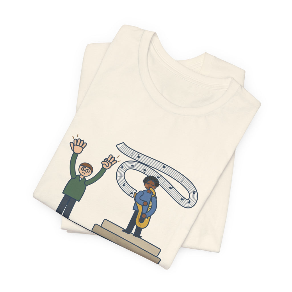 School Jazz Band Director T-Shirt - Solo Section: Eight Bars, The Sax Took Thirty-Two Funny Tee