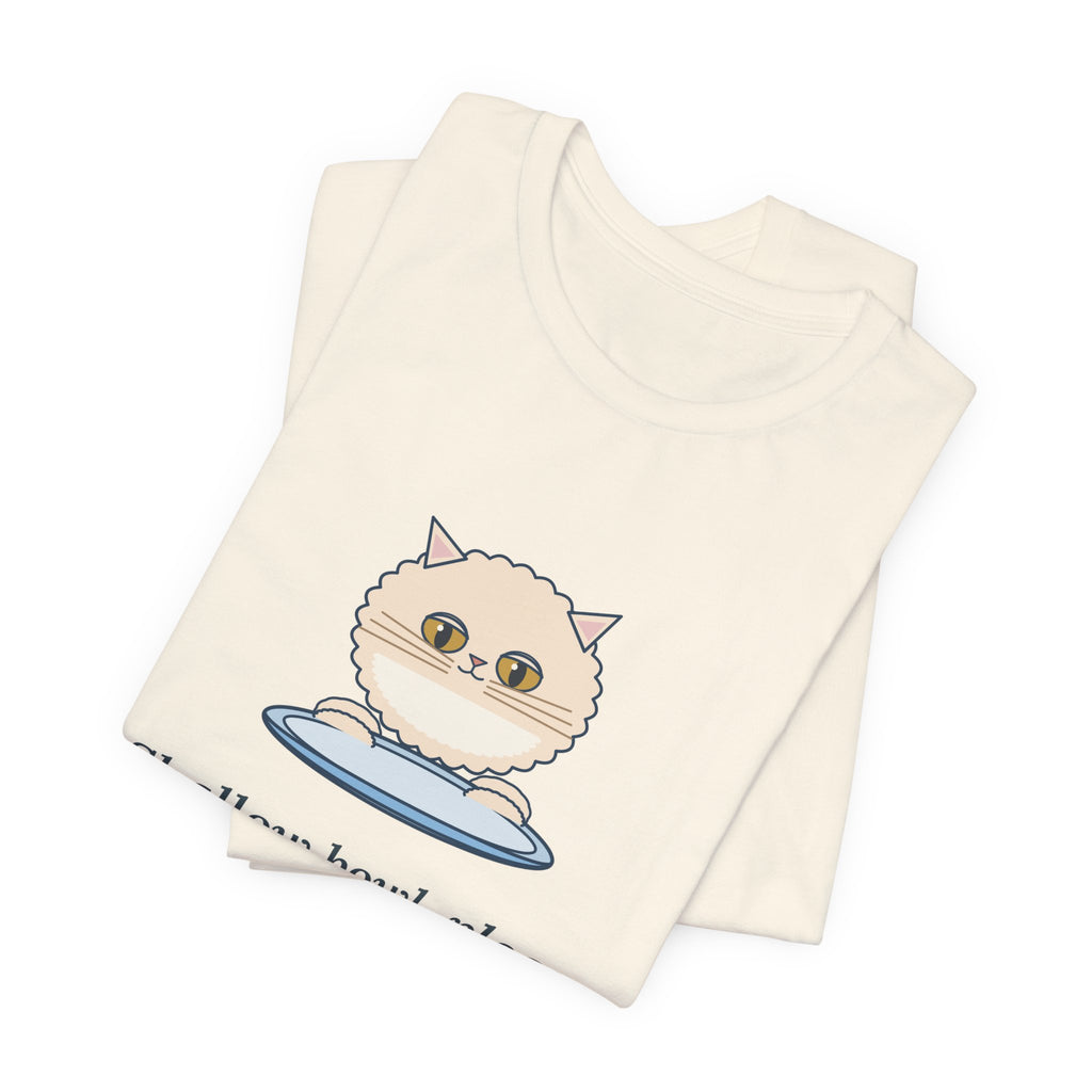 Persian Cat T-Shirt - Shallow Bowl, Please. My Face Is Flat. Flat-Faced Cat Tee