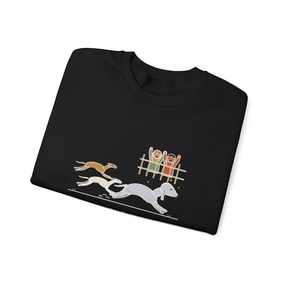 Bedlington Terrier Crewneck Sweatshirt - Outran the Whippets, Still Fluffy
