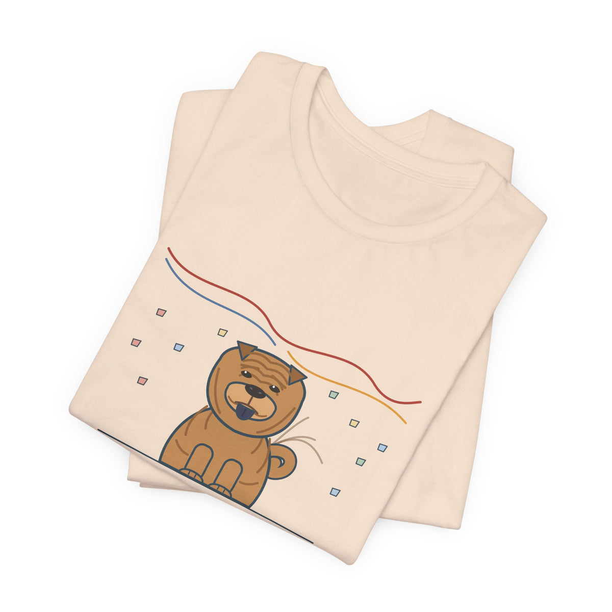 Shar-Pei T-Shirt - Happiest Dog in the House, Face Says Otherwise Funny Wrinkle Dog Tee