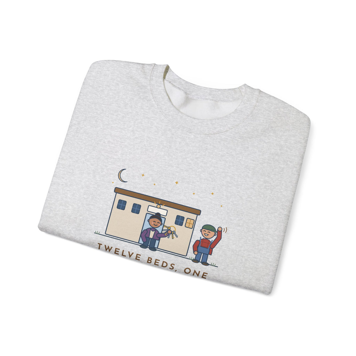 Critical Access Nurse Crewneck Sweatshirt - Twelve Beds, One Night Nurse, I Also Unlock the Door