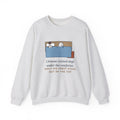 Chinese Crested Crewneck Sweatshirt - Cozy Dog Under the Comforter, Crest Showing