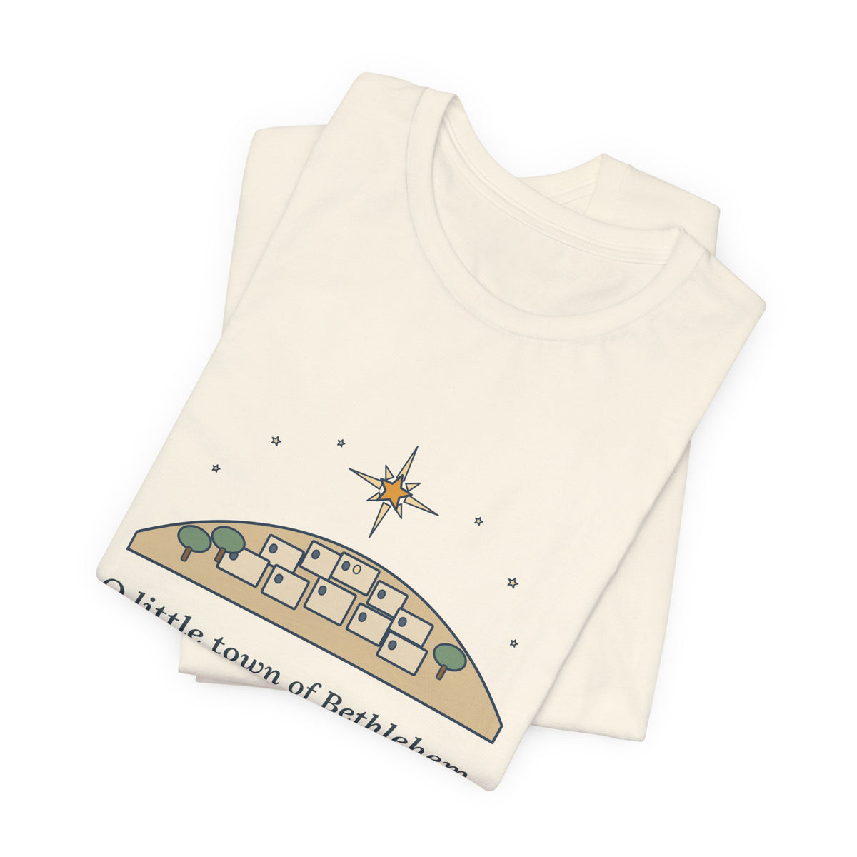 Brooks Quote T-Shirt, O Little Town of Bethlehem, Christmas Hill Town Star Tee