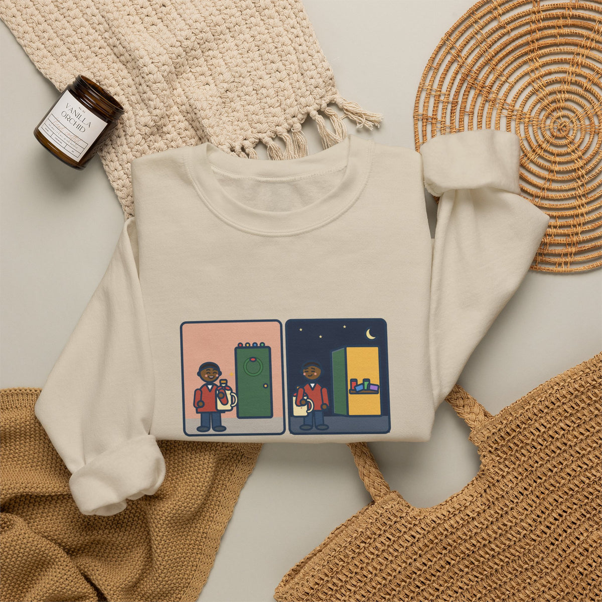 Eggnog Sweatshirt, Brought a Gallon to the Holiday Party, Brought Home a Gallon, Funny Party Door Crewneck