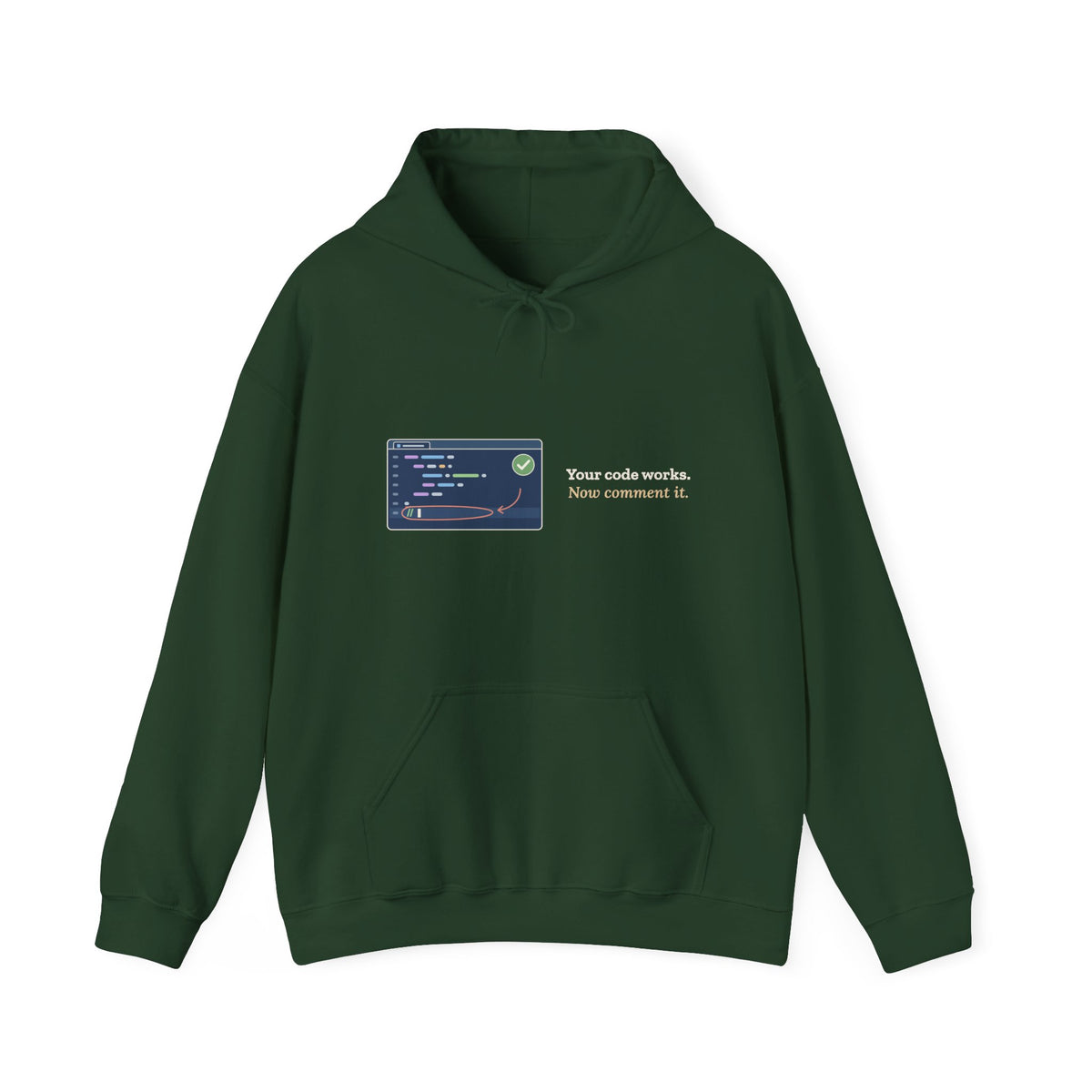 Computer Science Teacher Hoodie - Your Code Works. Now Comment It. Coding Teacher Gift