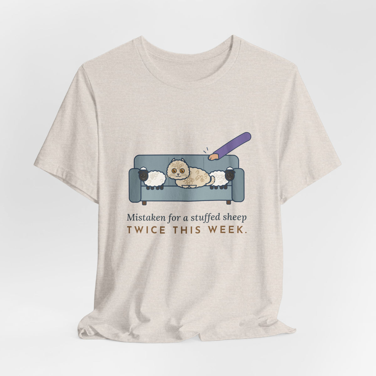 Selkirk Rex Cat T-Shirt - Mistaken for a Stuffed Sheep Twice This Week