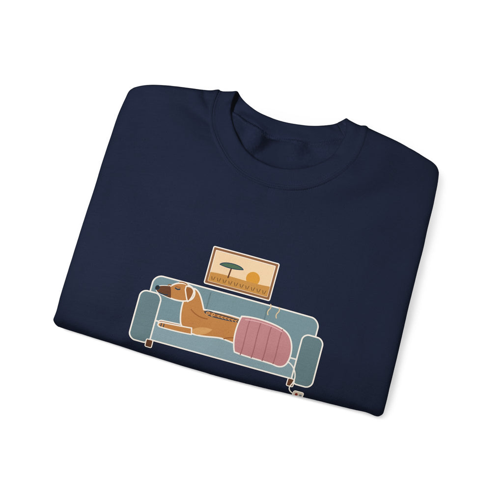 Rhodesian Ridgeback Crewneck Sweatshirt - Lives Under the Heated Blanket
