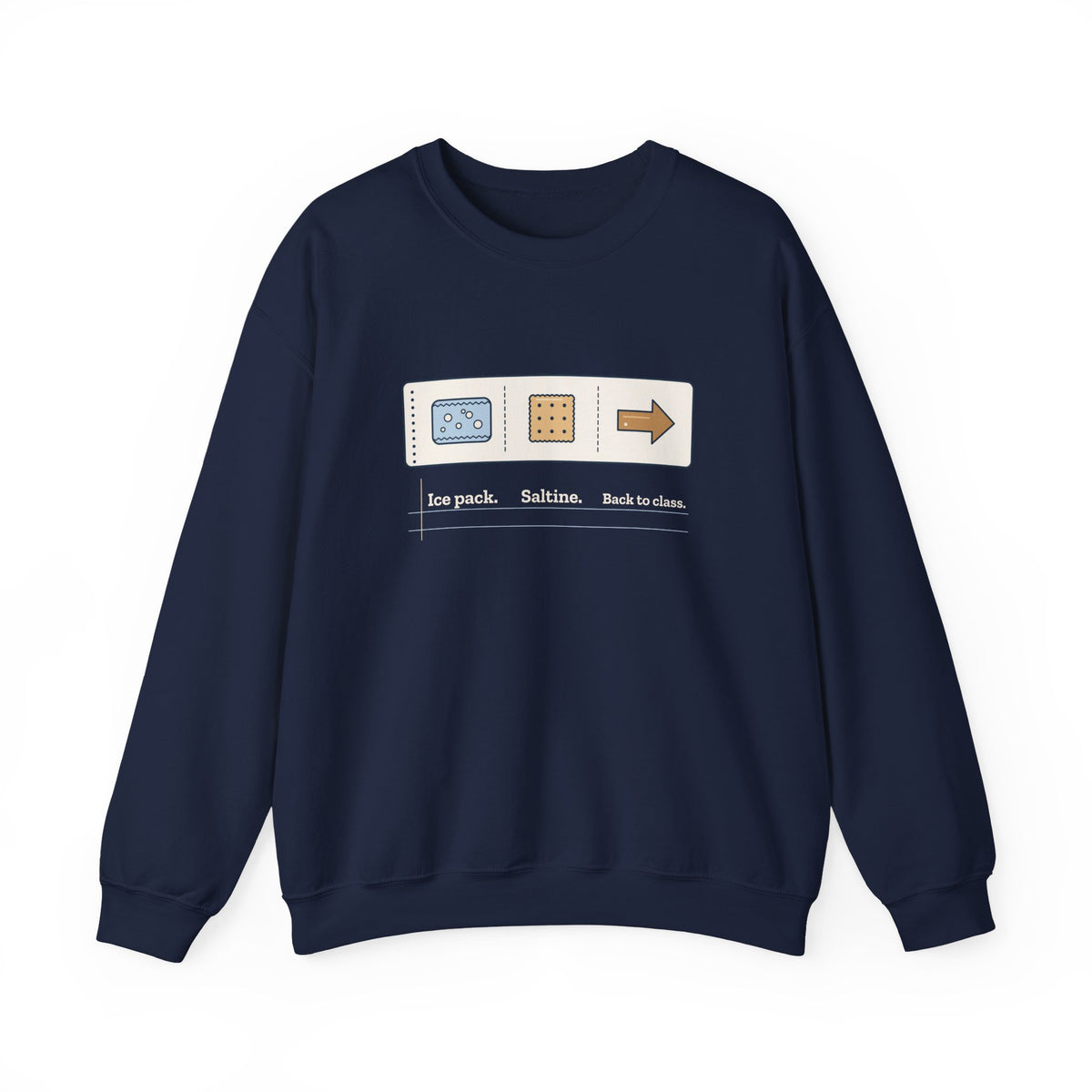 School Nurse Crewneck Sweatshirt - Ice Pack. Saltine. Back to Class. Gift