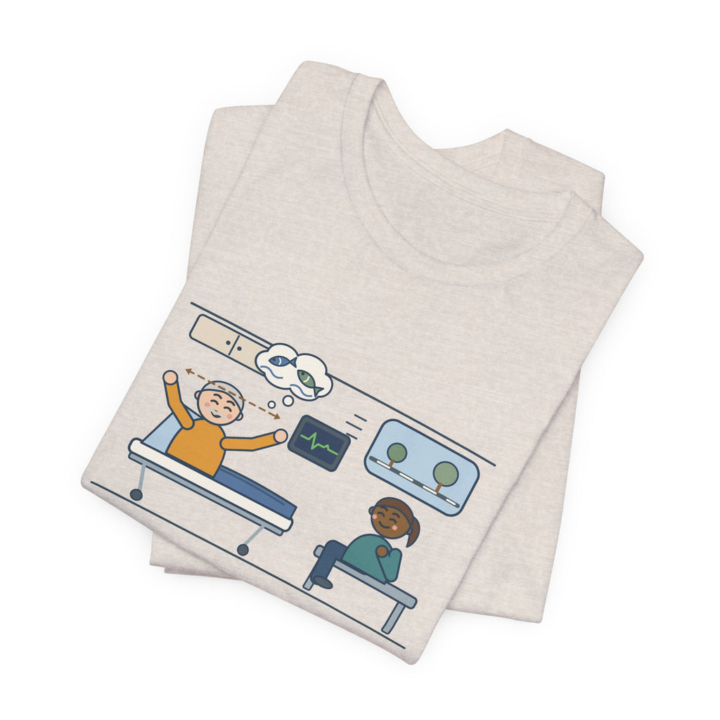 Interfacility Transport Nurse T-Shirt - Two-Hour Transfer, Heard Every Fishing Story Funny Tee