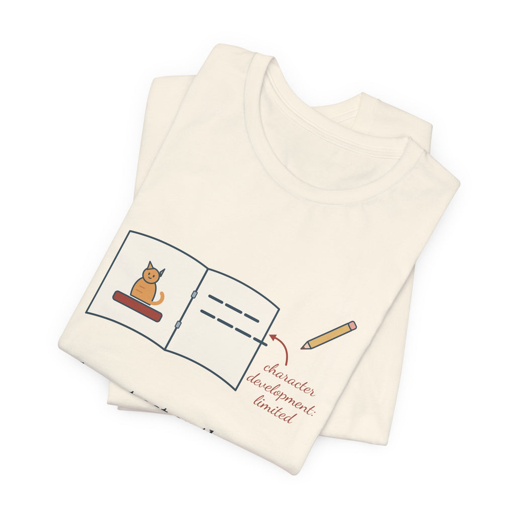 Reading Specialist T-Shirt - The Cat Sat on the Mat. That's the Whole Plot. Teacher Tee