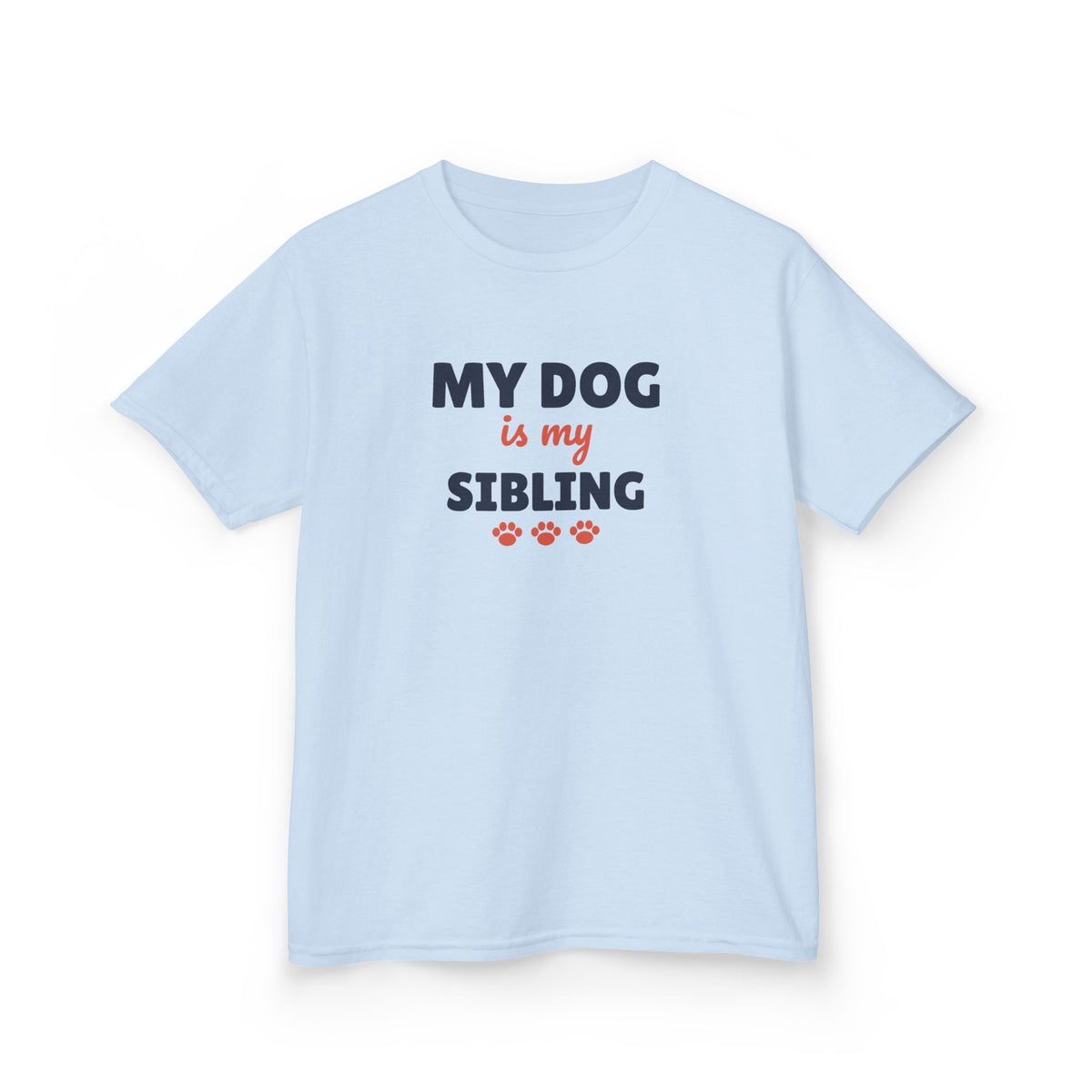 My Dog Is My Sibling Youth T-Shirt, Dog Lover Kids Shirt