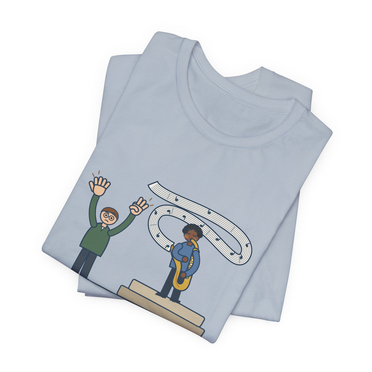 School Jazz Band Director T-Shirt - Solo Section: Eight Bars, The Sax Took Thirty-Two Funny Tee