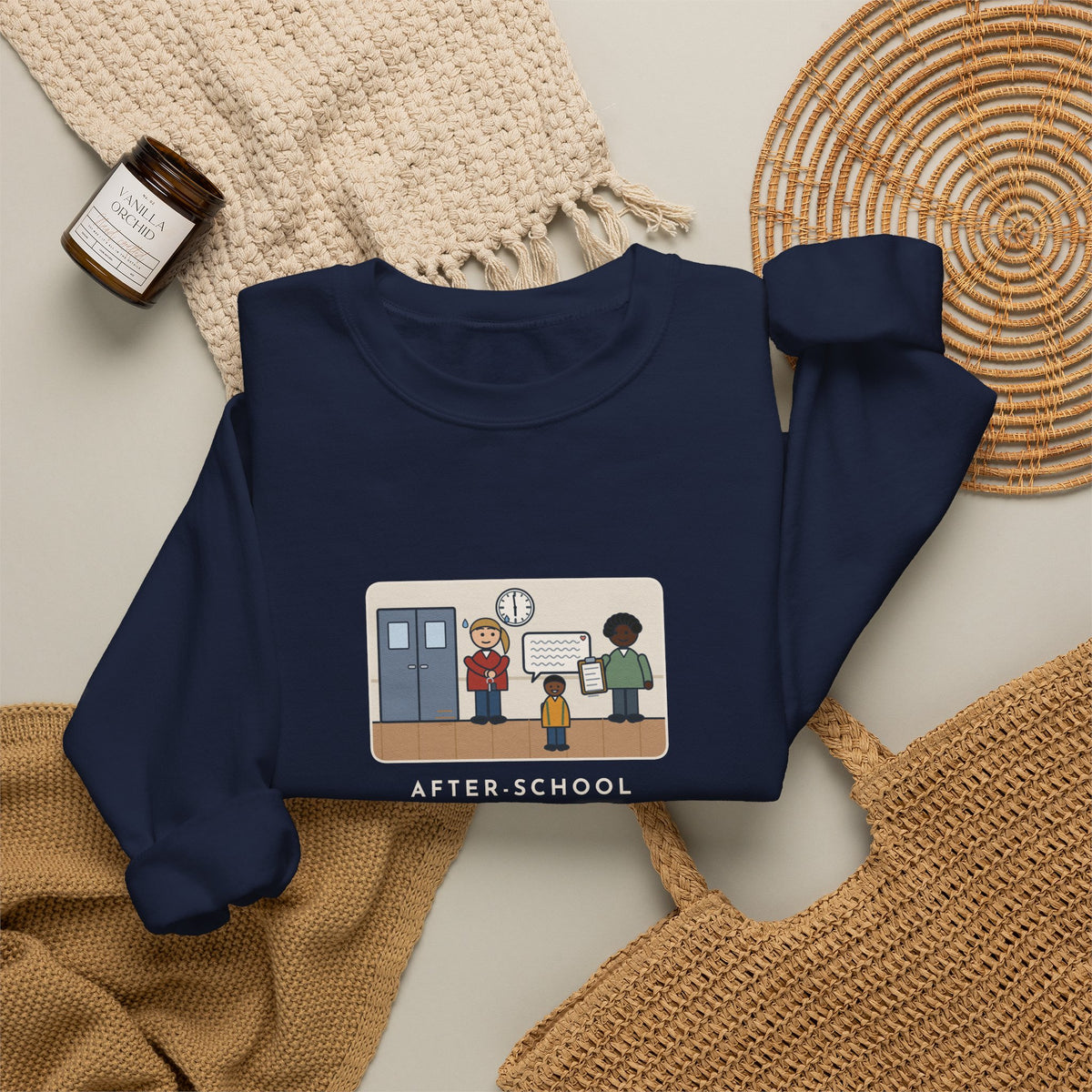 After-School Program Sweatshirt, Pickup Ends at 6:00, The Last Parent Ran In at 5:59 and Apologized for Ten Minutes