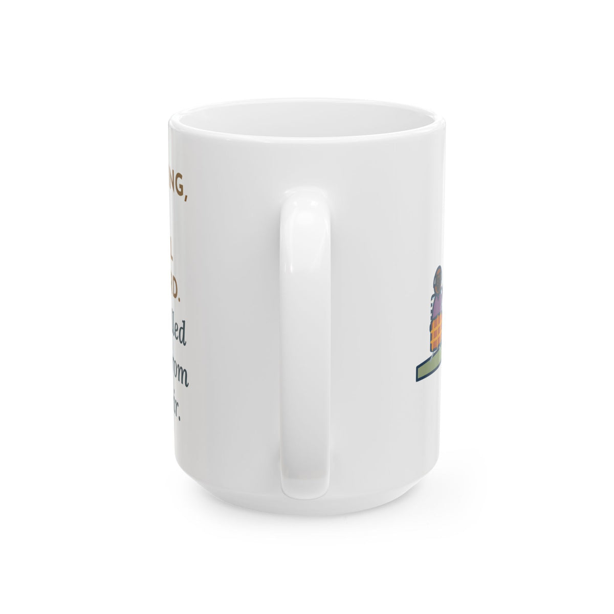Touch Football in the Yard, Grandpa Called Every Play from a Lawn Chair 15oz Mug, Large Funny Thanksgiving Coffee Mug