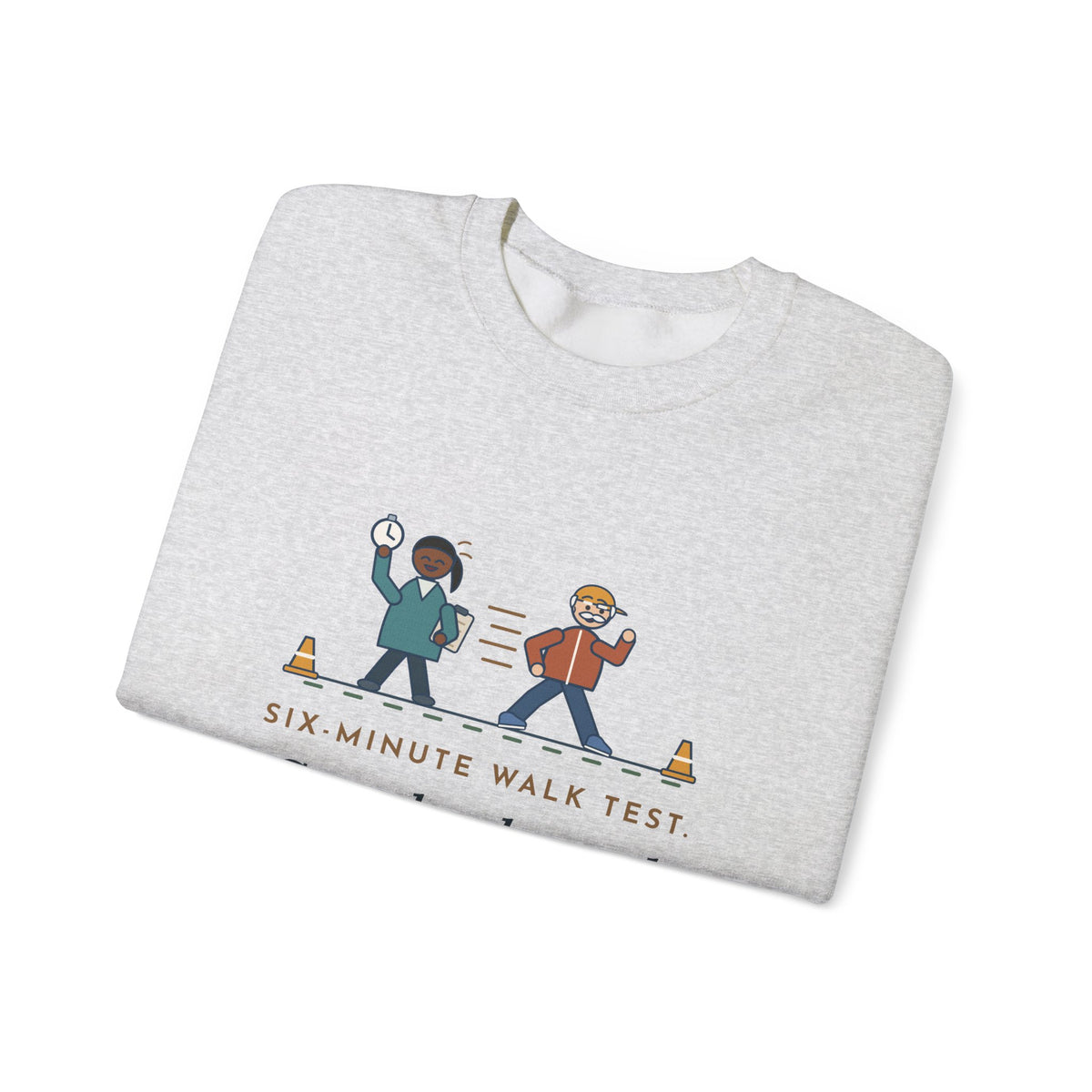 Pulmonary Rehab Nurse Crewneck Sweatshirt - Grandpa Lapped the Nurse