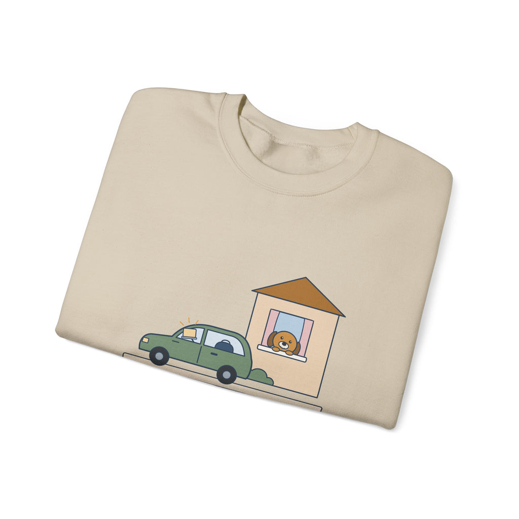 Home Health Nurse Crewneck Sweatshirt - Charting from the Driveway Visiting Nurse Gift