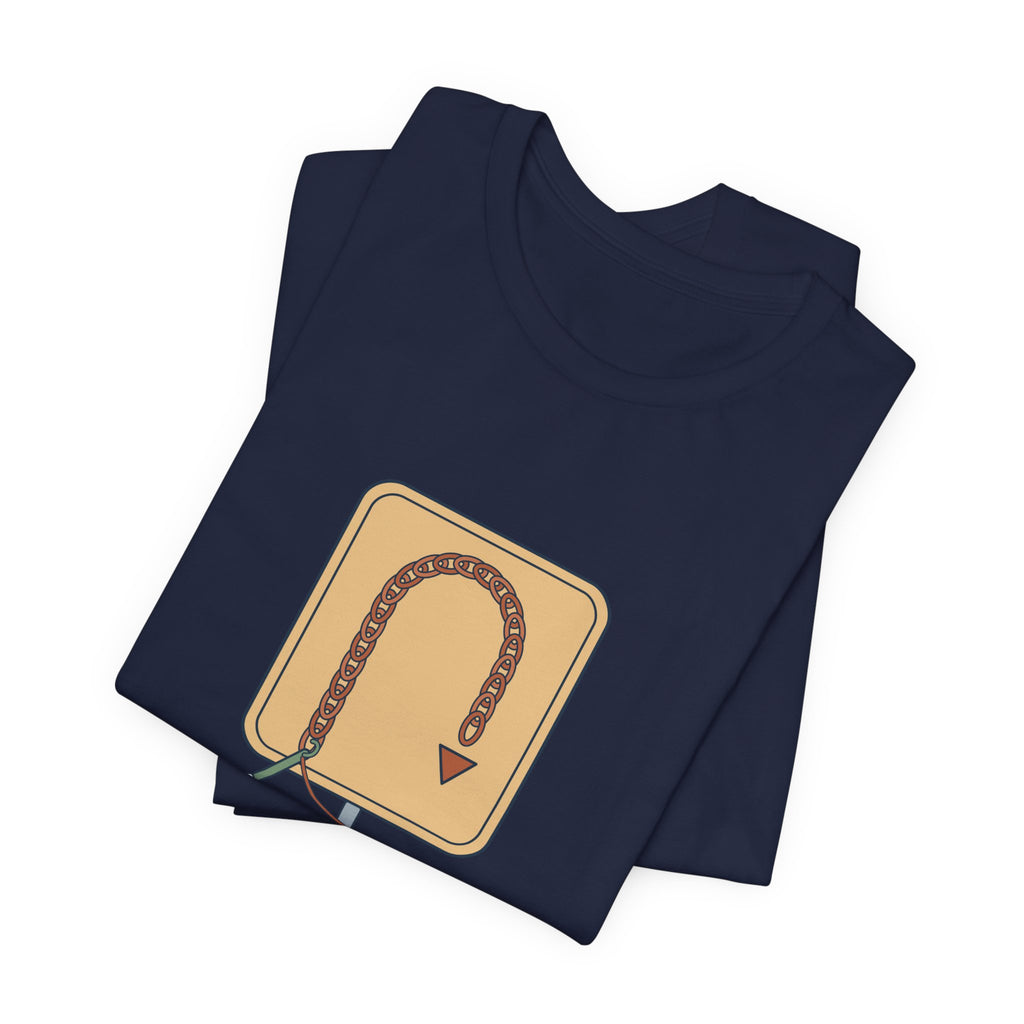 Crochet T-Shirt - Chain One, Turn. Funny Crochet Pattern Tee