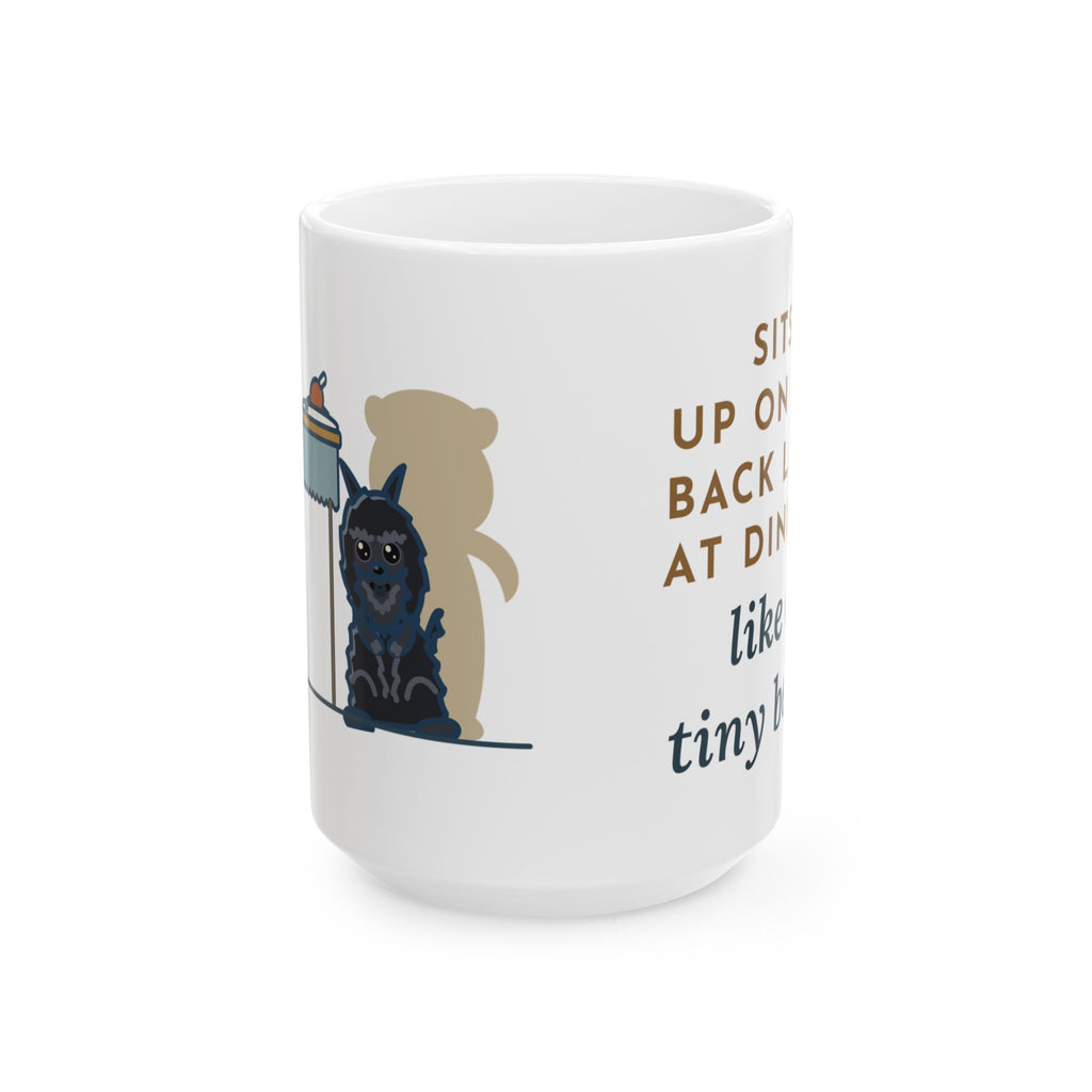 Large 15oz Affenpinscher Mug - Sits Up Like a Tiny Bear