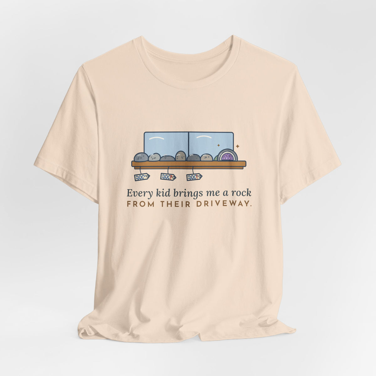 Earth Science Teacher T-Shirt - Every Kid Brings Me a Rock From Their Driveway Geology Tee