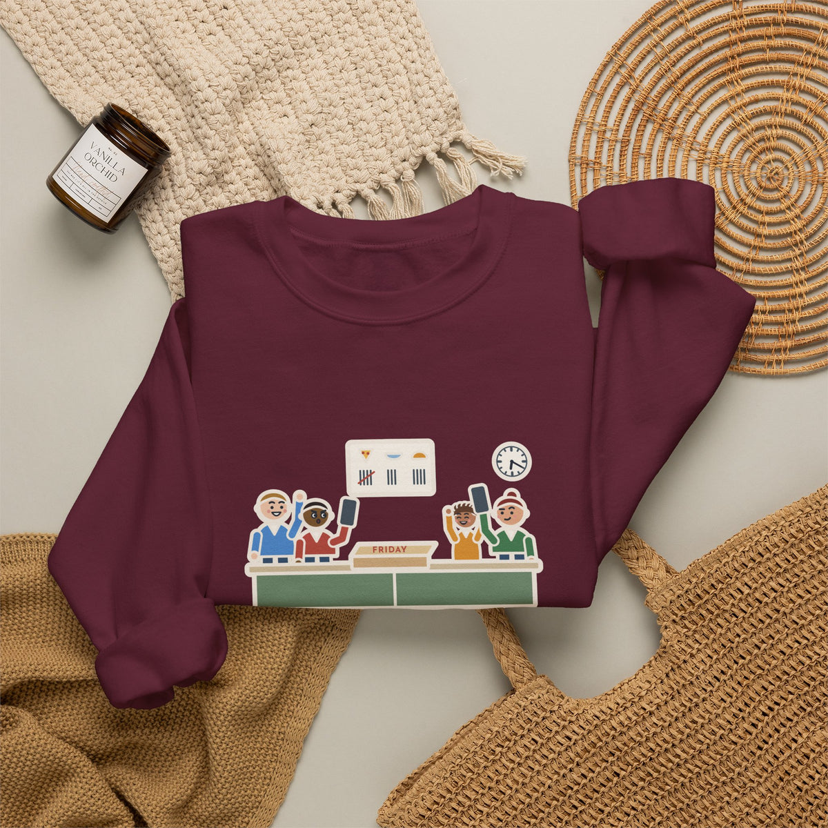 Family Dinner Sweatshirt, Twenty Minutes of Debate, Same Pizza Place as Last Friday, Funny Kitchen Vote Crewneck