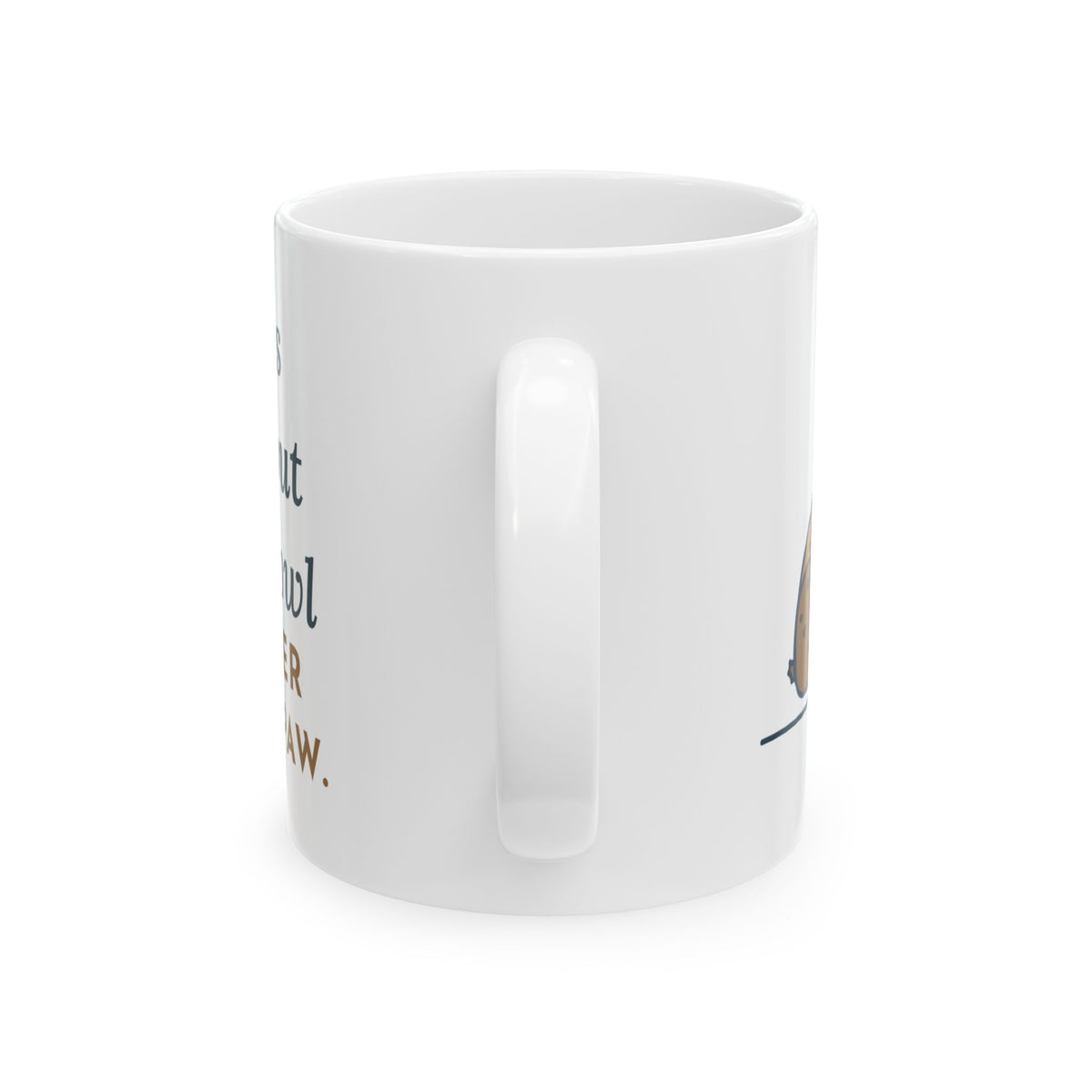 Pixiebob Cat Coffee Mug - Scoops Kibble With Her Mitten Paw
