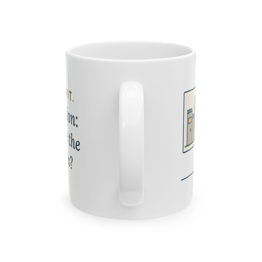 World History Teacher Coffee Mug - Castle Unit, Where Were the Bathrooms