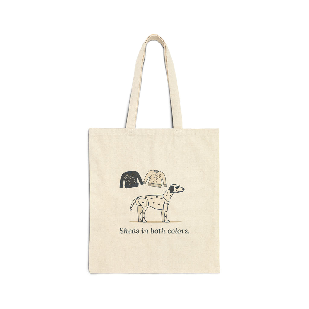 Dalmatian Tote Bag - Sheds in Both Colors. Dog Owner Bag