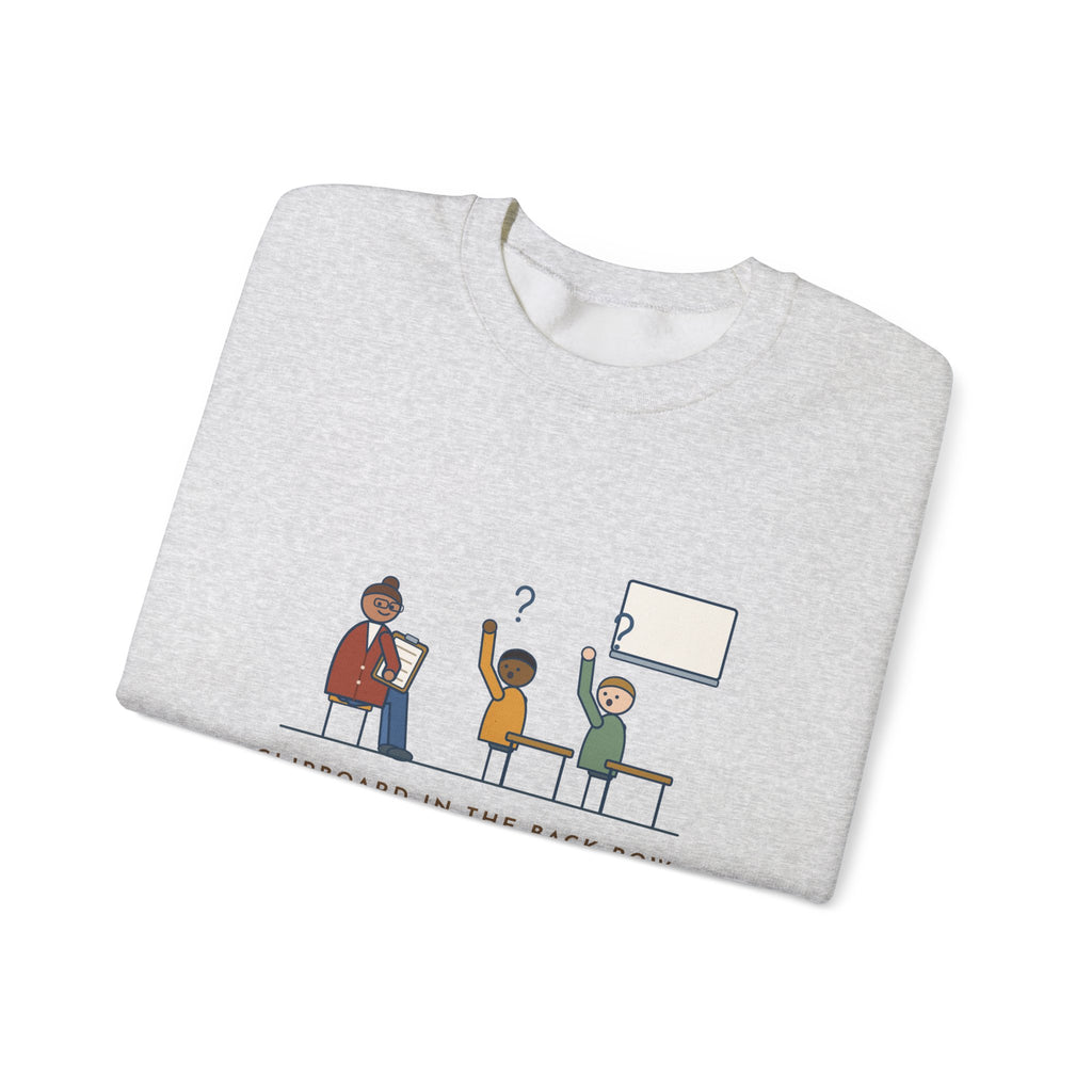 Instructional Coach Crewneck Sweatshirt - Two Kids Asked If I'm the Sub